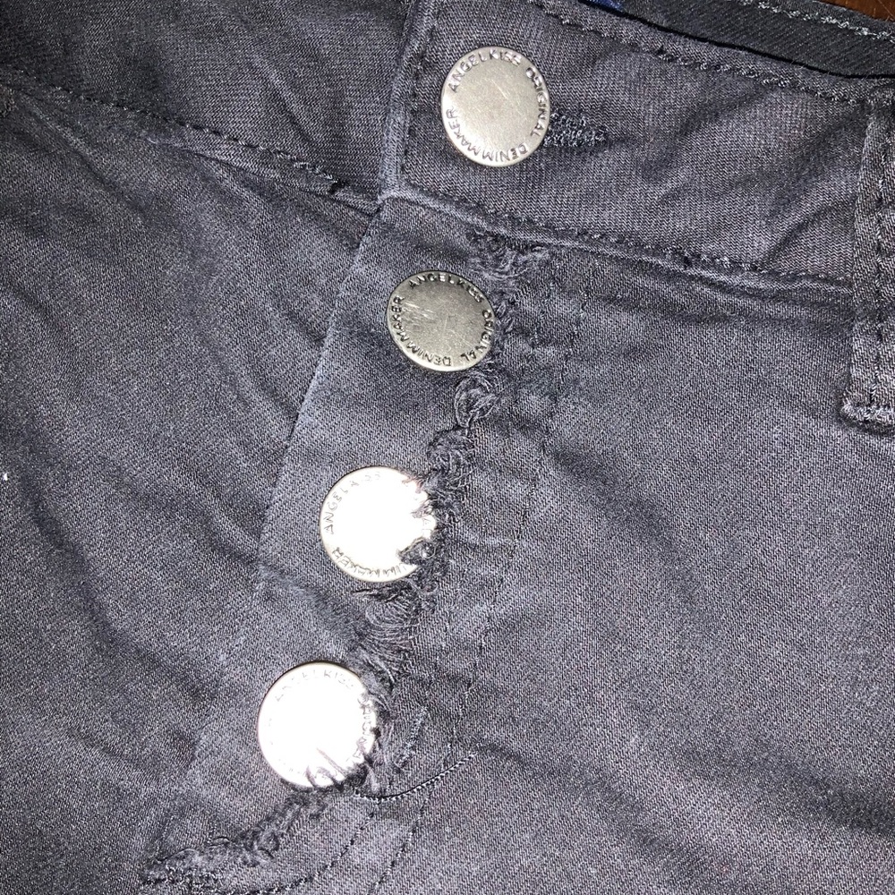 black angel kiss denim collection shorts